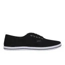Ringspun Men's David Trim Canvas Pumps - Black/Grey - 7 - Noir/Gris Image 1