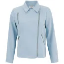 Glamorous Women's Asymmetric Biker Jacket - Blue - UK 8 - Bleu Image 1