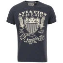 Brave Soul Men's Gibson T-Shirt - Navy - S - Navy Image 1