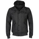 Brave Soul Men's Syndromewool Hooded Jacket - Charcoal - M - Charbon Image 1