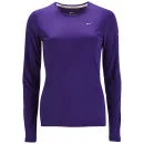 Nike Women's Miler Long Sleeve Running Top - Court Purple - XS/UK 4-6 - Violet Image 1