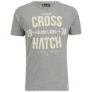 Crosshatch Men's Bankster T-Shirt - Mid Grey Marl - S - Gris Image 1