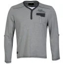 Kangol Men's Trans Jersey Long Sleeved T-Shirt - Grey Marl - S - Gris Chiné Image 1