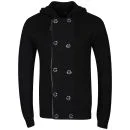 Brave Soul Men's Knitted Double Breasted Cardigan - Black - S - Noir Image 1