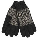 Crosshatch Men's Northstar Knitted Gloves - Black/Ecru - One Size - Black/Ecru Image 1