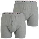 Ben Sherman Men's 2 Pack Boxer - Grey - S - Gris Image 1
