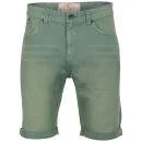 Brave Soul Men's Venice Denim Shorts - Green - S - Vert Citron Image 1