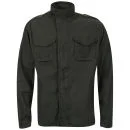 Brave Soul Men's Strong Zip Thru Cotton Twill Jacket - Charcoal - S - Charbon Image 1