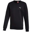 Puma Men's Essential Crew Neck Sweatshirt - Black - S - Noir Image 1