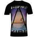 Delta Tribe Men's Ibiza Vibe Graphic T - Shirt - Black - S - Noir Image 1