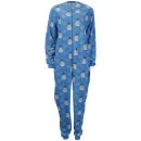 Tom Franks Women's Micro Fleece Printed Onesie - Penguin Blue - S-M - Bleu Image 1