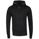 Brave Soul Men's Knitted Zip Thru Double Layer Jumper - Black - S - Noir Image 1