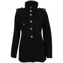 Brave Soul Women's Beaver Cavalry Coat - Black - 10 - Noir Image 1