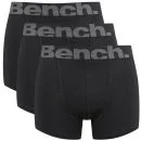 Bench Men's 3-Pack Large Logo Band Boxers - Black/Grey - S - Noir/Gris Image 1