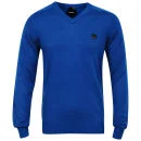 Bench Men's V-Neck Knit - Blue - S - Bleu Image 1