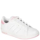 adidas Kids Stan Smith Trainers - White/Pink - 10 - White/Pink Image 1