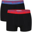Ben Sherman Men's 2-Pack Boxer - Black-Black-Blue/Red Trims - S - Black-Black-Blue/Red Trims Image 1