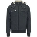 Brave Soul Men's Persia Lined Zip Through Hoody - Navy - S - Bleu Image 1