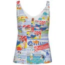 John Galliano Women's Cartoon Top - White - 12 - Blanc Image 1