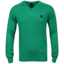 Bench Men's V-Neck Knit - Green - S - Vert Citron Image 1
