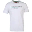 Puma Men's Mercedes Petronas Team T-Shirt - White - S - Blanc Image 1