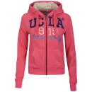 UCLA Women's Powers Fur Hood Applique Zip Thru Sweatshirt - Directoire Blue - S - Bleu Image 1