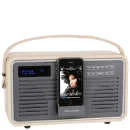 View Quest Retro1 DAB with iPhone Dock - Cream Image 1