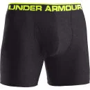 Under Armour Men's The Original 6 Inch Boxerjock - Carbon Heather/Black/High-Vis Yellow - S - Carbon Heather/Black/High-Vis Yellow Image 1