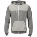 D-Code Men's Noah Loopback Zip Thru Sweatshirt - Mid Grey Salt & Pepper - S - Mid Grey Salt & Pepper Image 1