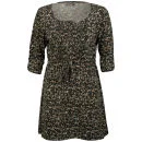 Brave Soul Women's Zahra Floral Dress - Black/Taupe - S - Noir Image 1