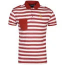 Soul Star Men's Nautical Polo-Shirt - Red - S - Rouge Image 1