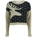 Vero Moda Women's Lucila Reindeer Christmas Jumper - Black - XS - Noir Image 1