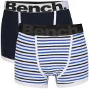 Bench Men's 2-Pack Boxers - Navy - S - Navy Image 1