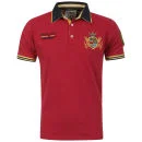 Brave Soul Men's Pulitzer Polo Shirt - Red - M - Rouge Image 1