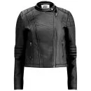Vero Moda Women's Tattoo Biker Jacket - Black - XS/UK 8 - Noir Image 1