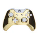 Manette Xbox One Sans Fil - Chrome Gold - Boutons Blancs Image 1