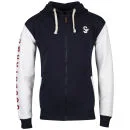Soul Star Men's Athletic Zip Through Sweat - Navy - S - Navy Image 1
