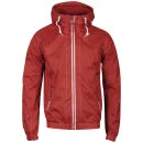 Soul Star Men's Americano Zip Through Jacket - Red - S - Rouge Image 1