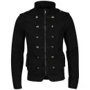 Brave Soul Men's Tobias Military Jacket - Black - S - Noir Image 1