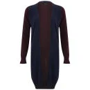 VILA Women's Lucran Long Cardigan - Total Eclipse - XS - Bleu Image 1