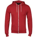 Soul Star Men's Berkley Zip Through Hoody - Red - XS - Rouge Image 1
