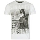 Ringspun Men's Photo Print T shirt Sincity - White - S - Blanc Image 1