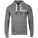 Tokyo Laundry Men's Morris Hooded Sweatshirt - Mid Grey Marl - S - Mid Grey Marl Image 1