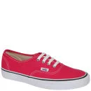 Vans Authentic Canvas Trainers - Bright Rose/True White - 3 - Bright Rose/True White Image 1