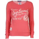 Toyko Laundry Women's Slash Neck Sweatshirt - Coral - 8 - Corail Image 1
