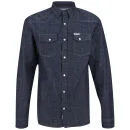 Soul Star Men's Zinc New Denim Shirt - Blue - S - Bleu Image 1
