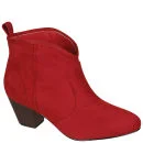 Odeon Women's Heeled Ankle Boots - Red - 3 - Rouge Image 1