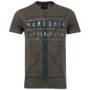 Firetrap Men's Fireshape Logo Print T-Shirt - Cave - M - Gris Image 1