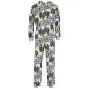 Homer Simpson Men's Lazy Printed Onesie - Black - S - Noir Image 1
