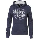 Hilfiger Denim Women's Bessy Logo Print Hoody - Peacoat - XS - Bleu Image 1